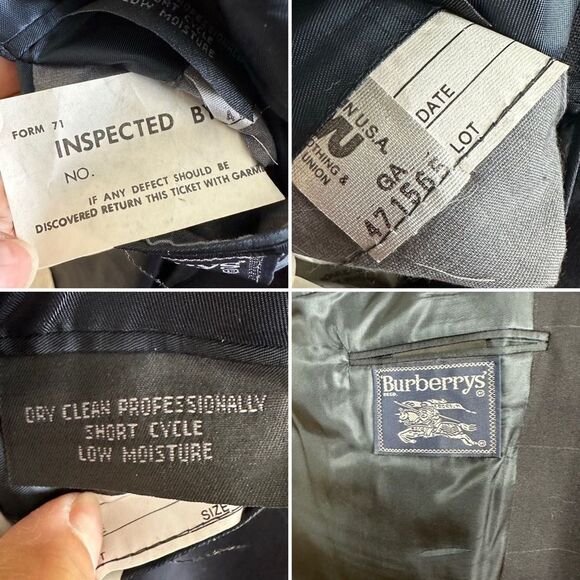 BURBERRYS’ Vintage Dead Stock Skirt Suit Size 14 - Picture 15 of 16